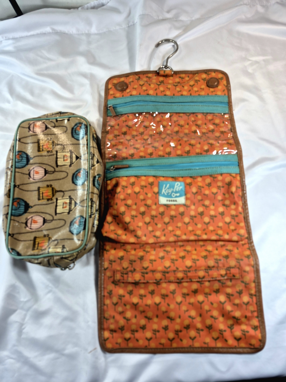 Fossil Key-Per Birdcage Hanging Toiletry Case Organizer